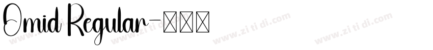 Omid Regular字体转换